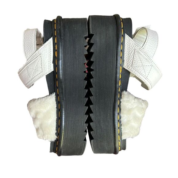 Dr Martens Voss Faux Fur Platform Sandals Chunky‎ Y2K Soft Grunge Pastel Grunge - Picture 5 of 9